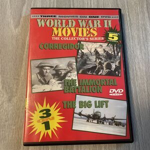 World War II Movies - Corregidor/The Immortal Battalion/The Big Lift (DVD, 2003)